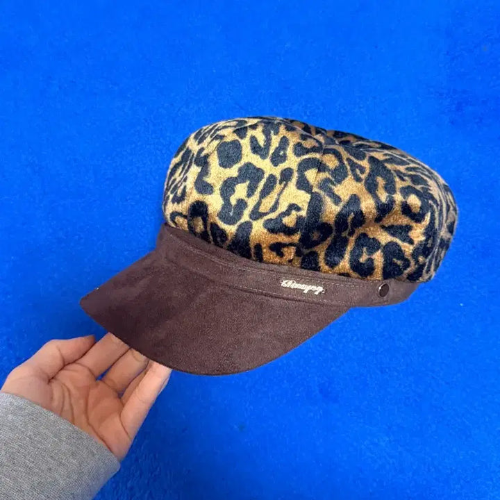 [BUNJANG] Y2K Leopard Hunting Cap Brown / 갸루 Y2K 레오파드 헌팅캡 브라운 s