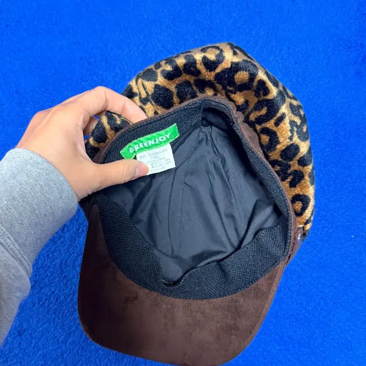 [BUNJANG] Y2K Leopard Hunting Cap Brown / 갸루 Y2K 레오파드 헌팅캡 브라운 s