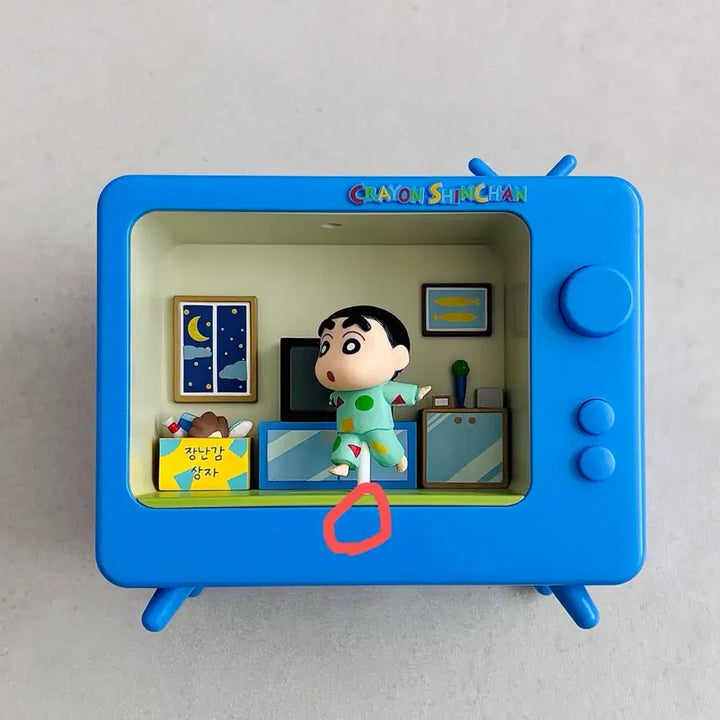 [SOLD OUT] 짱구 오르골 TV 무드등