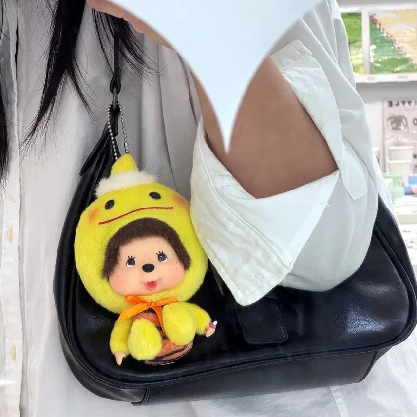 [BUNJANG] 2000s Monchhichi Goblin Costume Keyring / 2000고전 새상품 도깨비 몬치치 키링