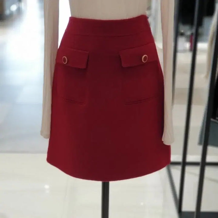 [BUNJANG] On&amp;On Flap Point Handmade Mini Skirt / 온앤온 플랩포인트 핸드메이드 미니스커트 택달린 새상품