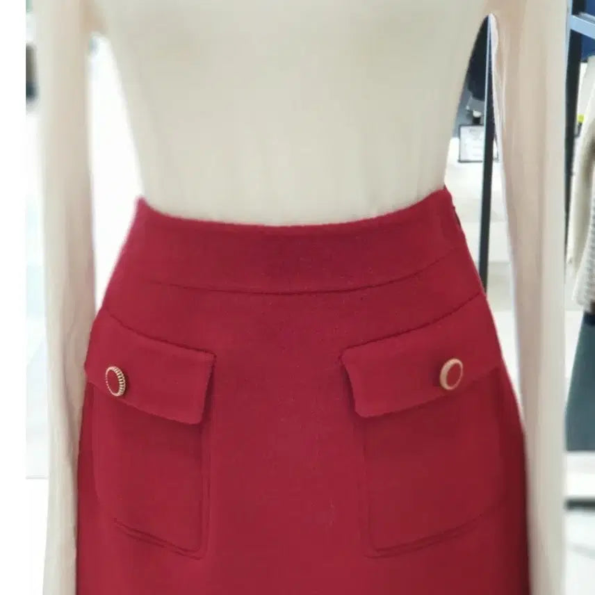 [BUNJANG] On&amp;On Flap Point Handmade Mini Skirt / 온앤온 플랩포인트 핸드메이드 미니스커트 택달린 새상품