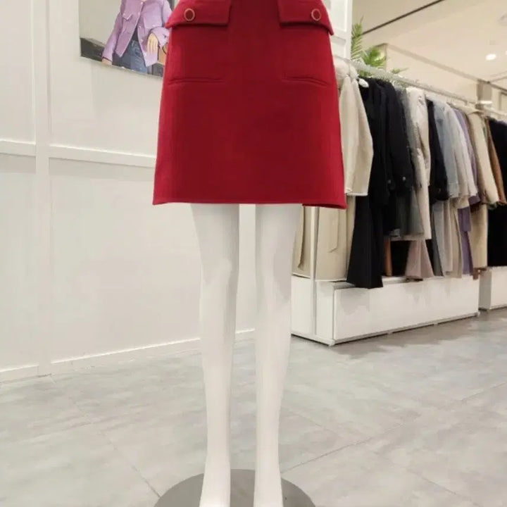 [BUNJANG] On&amp;On Flap Point Handmade Mini Skirt / 온앤온 플랩포인트 핸드메이드 미니스커트 택달린 새상품