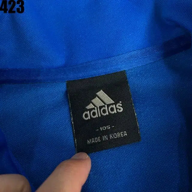 [BUNJANG] Adidas Blue Three-Stripe Track Top Jacket / 아디다스 파랑색 삼선 트랙탑 XL 져지 집업 자켓