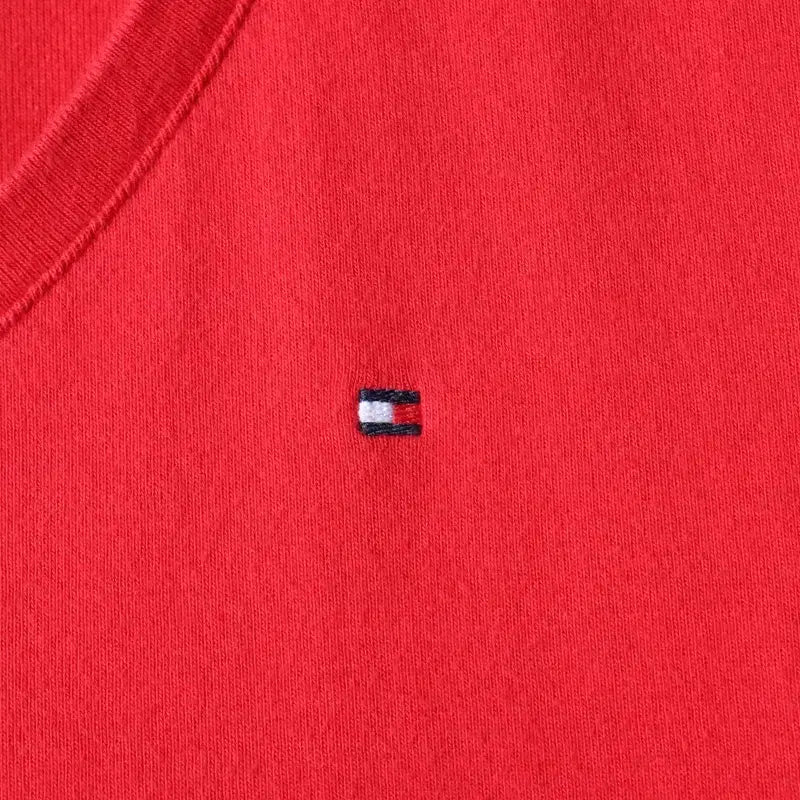 [BUNJANG] Tommy Hilfiger V-Neck T-Shirt (XL-2XL) / W(XL-2XL) 타미힐피거 반팔 티셔츠 빅사이즈 브이넥-185F5