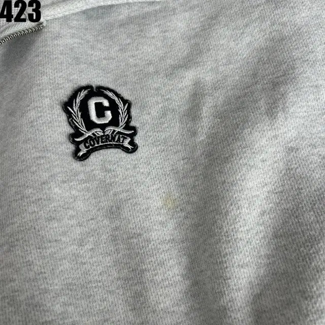 [BUNJANG] Covernat Half-Zip Sweatshirt Gray L / 커버낫 하프집업 맨투맨 그레이 L