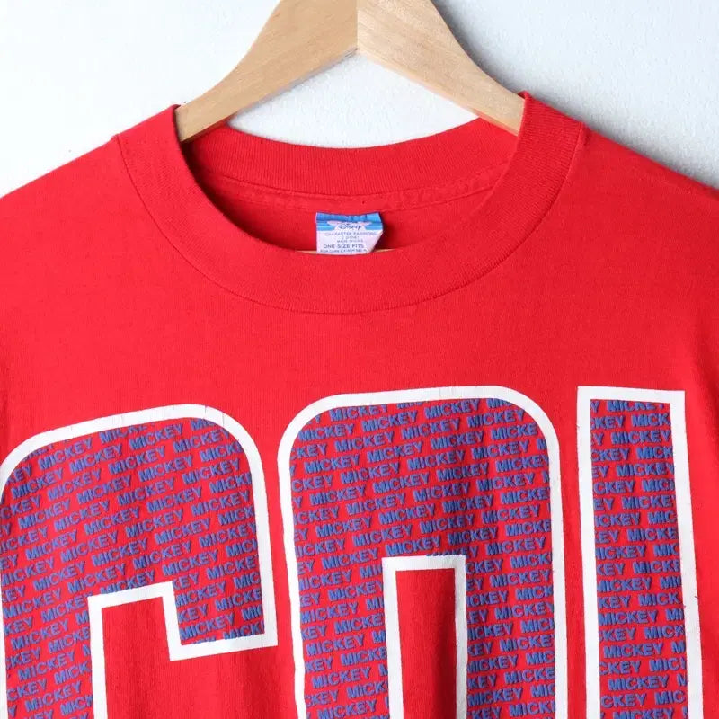 [BUNJANG] W(F) Disney Mickey Mouse Vintage T-Shirt / W(F) 디즈니 반팔 티셔츠 빅사이즈 80년대 미키마우스-185F6