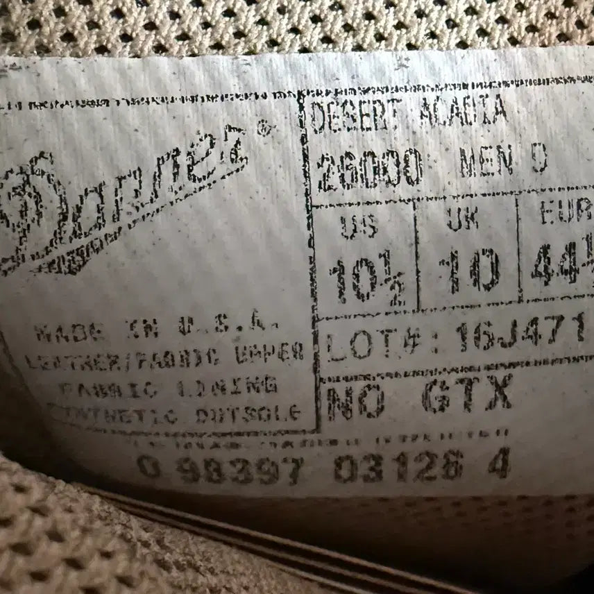 [BUNJANG] Danner Desert Acadia Boots / [새상품] Danner 사막화 부츠 10.5(D) 280-85
