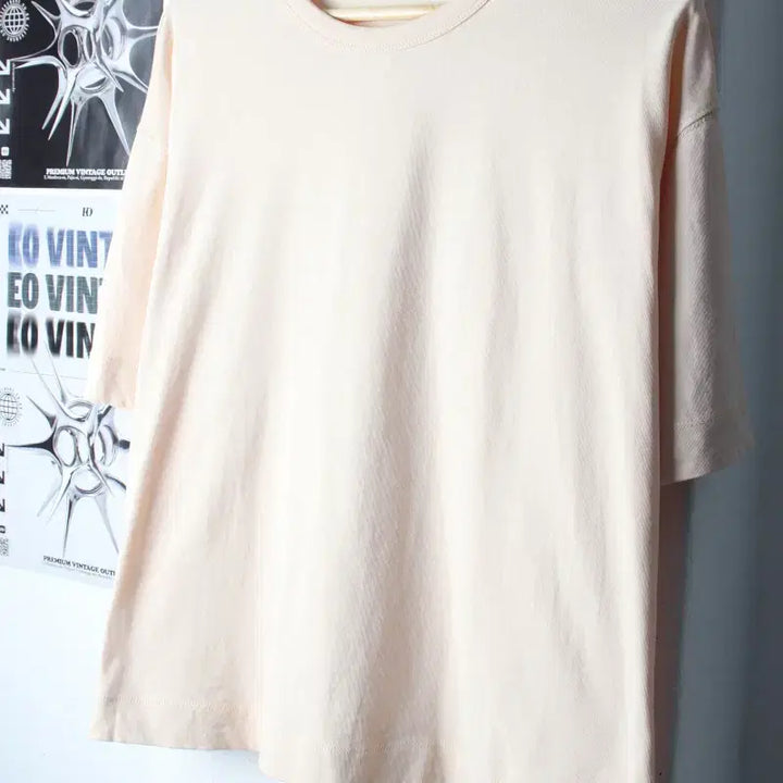 [BUNJANG] Cos Basic Short-Sleeve T-Shirt - Apricot - (M-XL) / W(M-XL) 코스 반팔 티셔츠 오버핏 살구색 무지-185F8