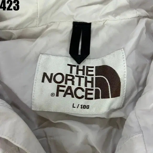 [BUNJANG] The North Face Windbreaker White Hooded Jacket L / 노스페이스 바람막이 화이트 신형 후드 자켓 L