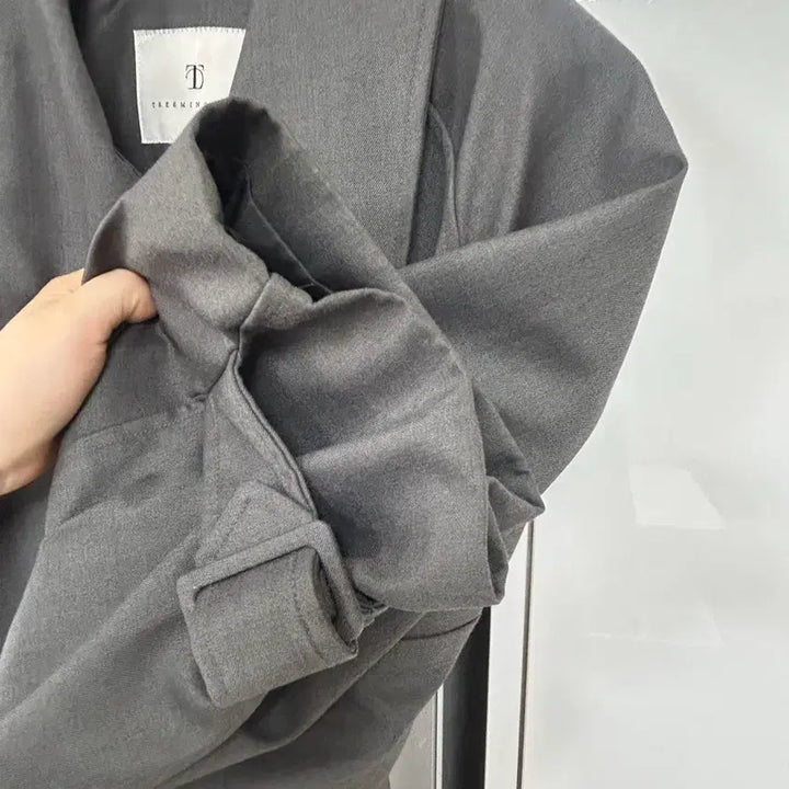 [BUNJANG] Trimming Birds Single Trench Coat Charcoal / 트리밍버드 싱글 트렌치코트 차콜