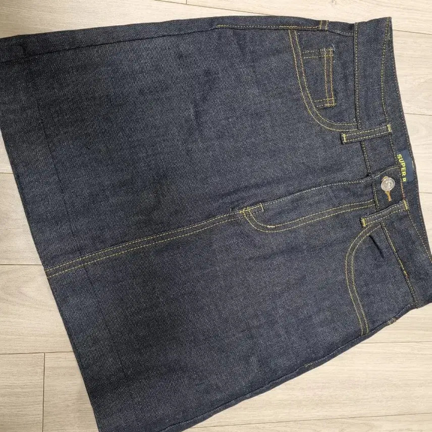 [BUNJANG] Unbranded Denim Skirt / 생지 진청 데님 스커트