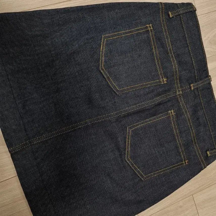 [BUNJANG] Unbranded Denim Skirt / 생지 진청 데님 스커트