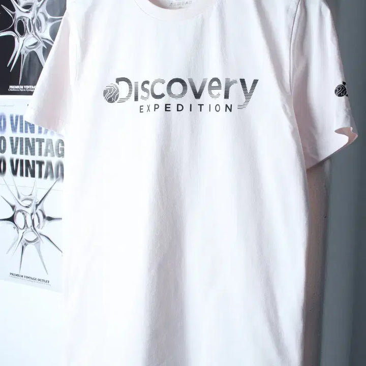[BUNJANG] Discovery Lettering Functional T-shirt / W(L-XL) 디스커버리 반팔 티셔츠 레터링 기능성 연핑크-185F9