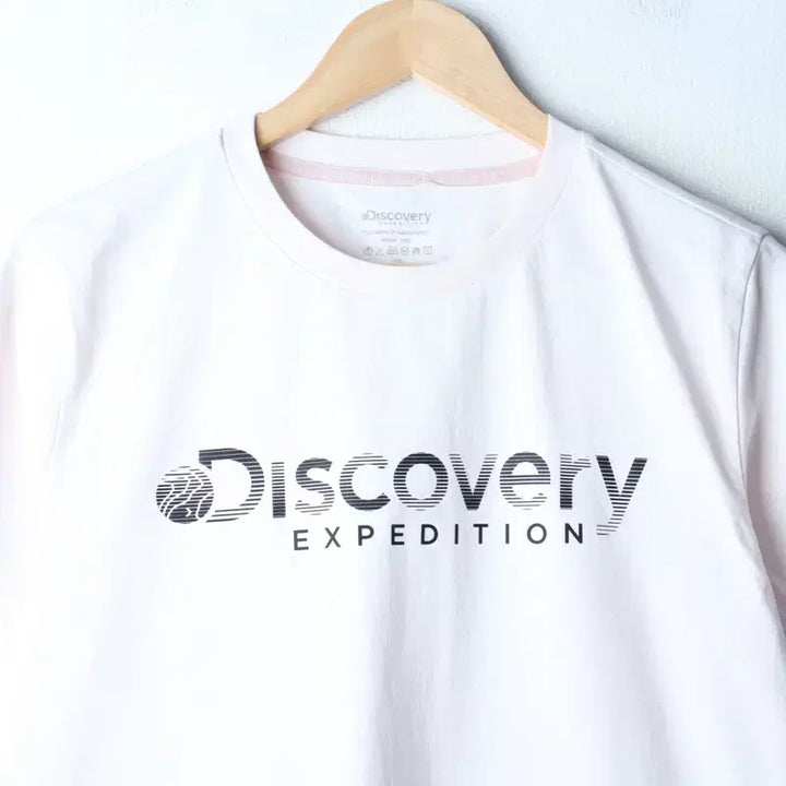 [BUNJANG] Discovery Lettering Functional T-shirt / W(L-XL) 디스커버리 반팔 티셔츠 레터링 기능성 연핑크-185F9