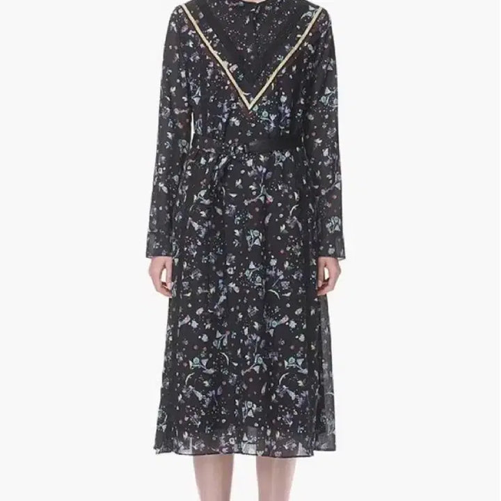 [BUNJANG] SJSJ Lace Ethnic Long Dress / 한섬 SJSJ 레이스 에스닉 롱 원피스 출근룩 올드머니룩 하객룩