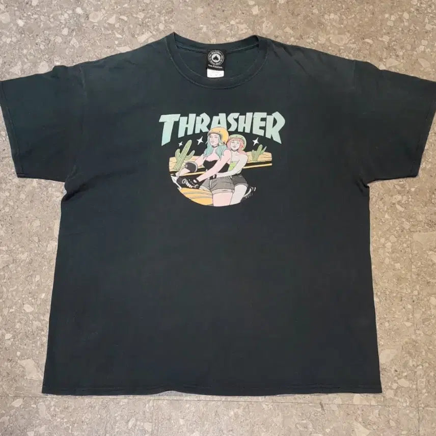 [BUNJANG] Thrasher Vintage Short Sleeve Navy (XL) / 트레셔 빈티지 반팔 네이비 (XL)