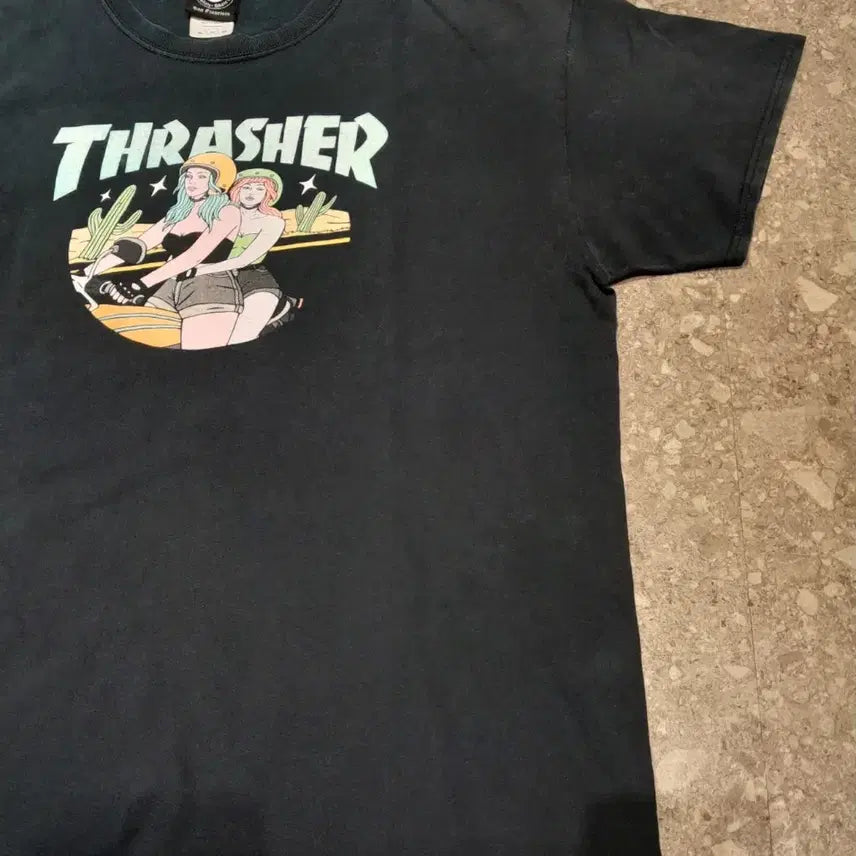 [BUNJANG] Thrasher Vintage Short Sleeve Navy (XL) / 트레셔 빈티지 반팔 네이비 (XL)