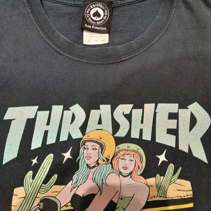[BUNJANG] Thrasher Vintage Short Sleeve Navy (XL) / 트레셔 빈티지 반팔 네이비 (XL)