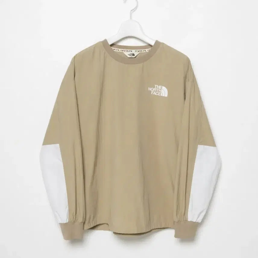 [BUNJANG] The North Face Beige Pullover Windbreaker / 노스페이스 풀오버 바람막이