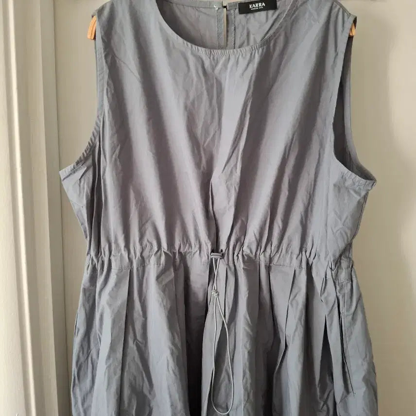 [SOLD OUT] KASSA 카사 끈 조절 롱 원피스 그레이66~77