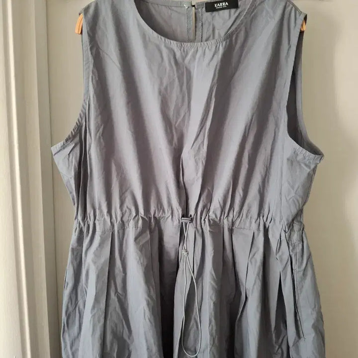 [SOLD OUT] KASSA 카사 끈 조절 롱 원피스 그레이66~77