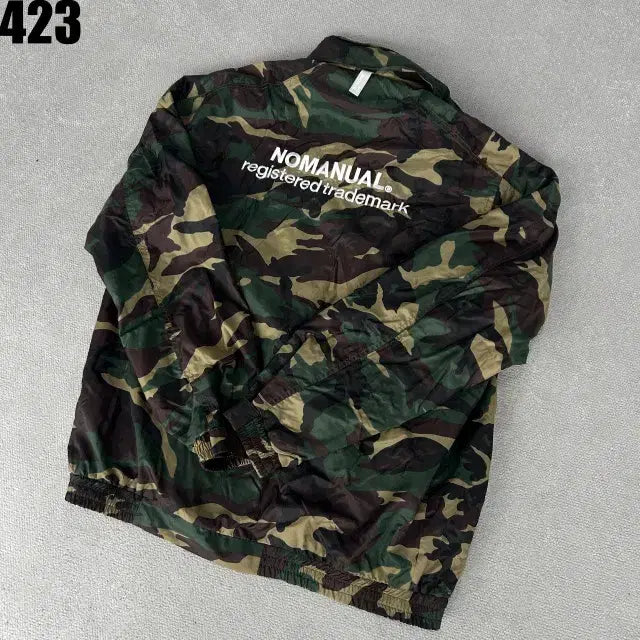 [BUNJANG] NoManual Camouflage Windbreaker Jacket (M) / 노매뉴얼 카모플라쥬 바람막이 자켓 m