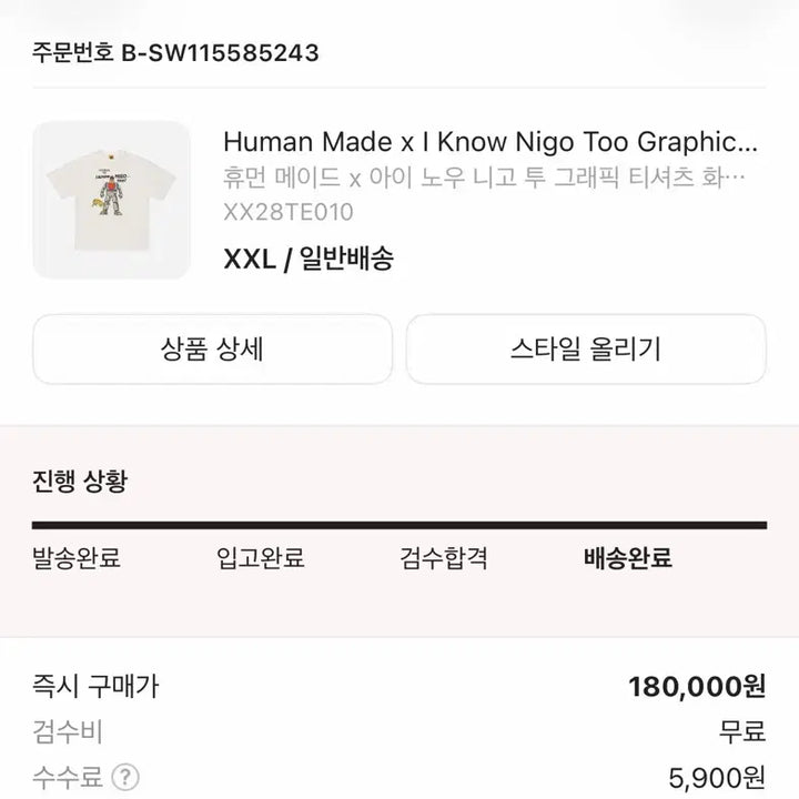 [SOLD OUT] 휴먼메이드 I Know Nigo Too 그래픽 티셔츠 XXL