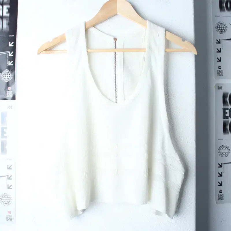 [SOLD OUT] W(F) 시스템 반팔 티셔츠 한섬 민소매 니트-185FD