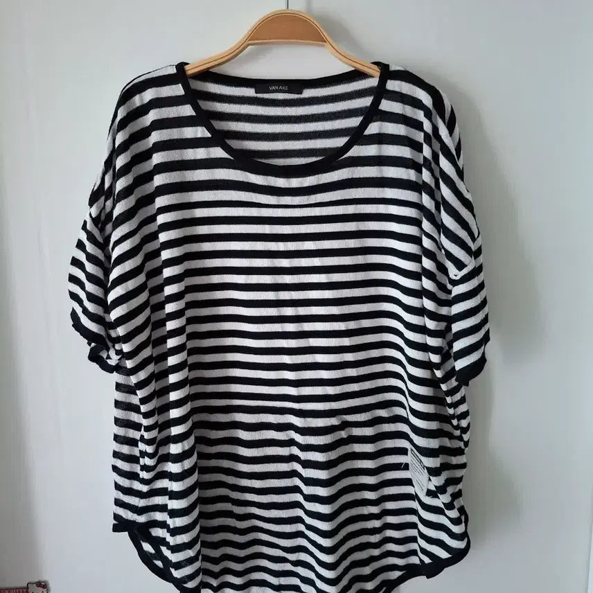 [BUNJANG] VAN AKE Striped Short Sleeve T-shirt / VAN AKE 스트라이프 반팔 티셔츠55~77