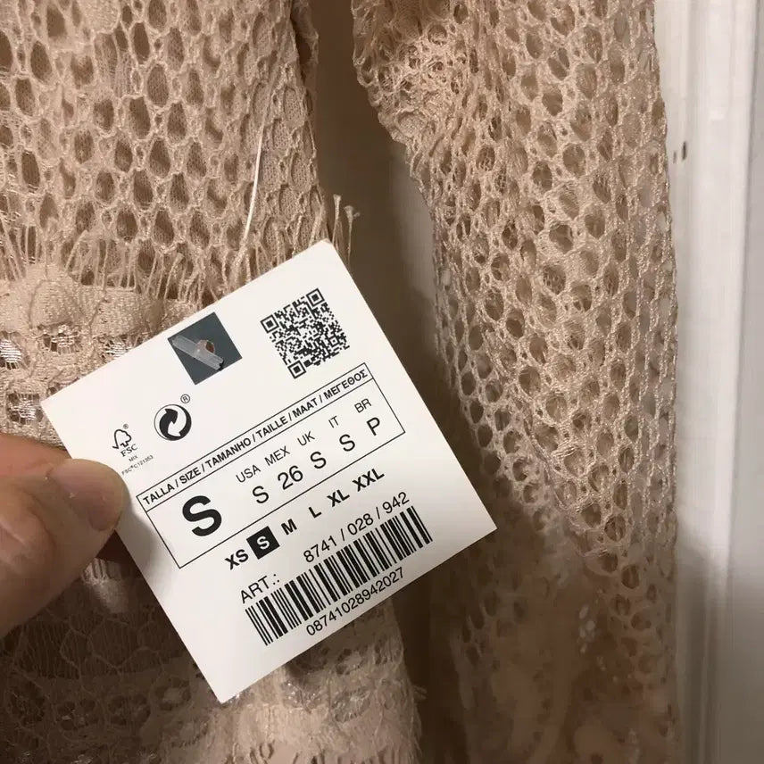 [BUNJANG] Zara Lace See-Through Pleated Long Dress / 새옷) Zara 자라 레이스 시스루 플리츠 롱 원피스 하객룩 결혼식