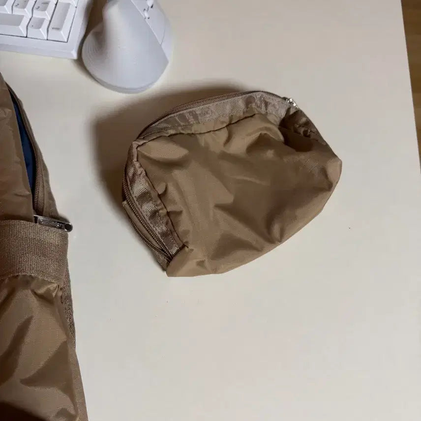 [BUNJANG] Lesportsac Beige Backpack Set / 라스포색 베이지 백팩 세트