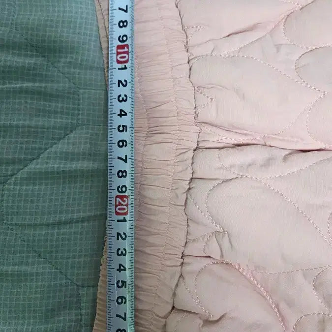 [BUNJANG] Pink Heart Quilted Shorts M / 핑크 하트 퀼팅 숏팬츠 M