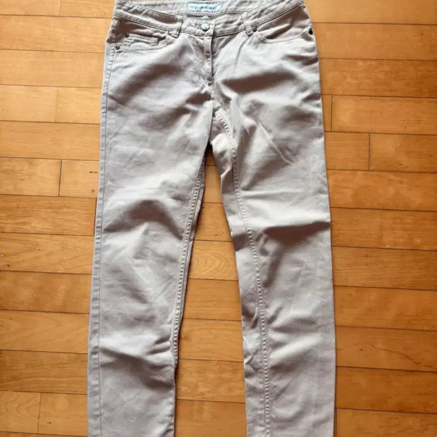 [BUNJANG] Yves Saint Laurent Beige Cotton Pants / YSL 여성 베이지 면바지 38