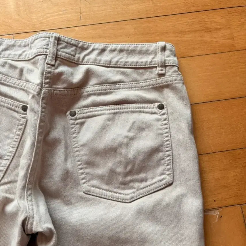 [BUNJANG] Yves Saint Laurent Beige Cotton Pants / YSL 여성 베이지 면바지 38