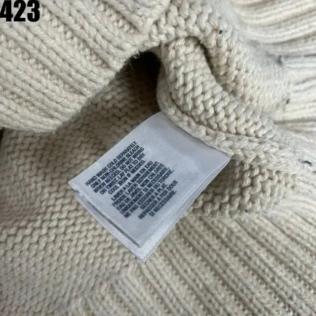 [BUNJANG] Polo Ralph Lauren Ivory Pattern Knit XL / 폴로 랄프로렌 아이보리 패턴 니트 XL