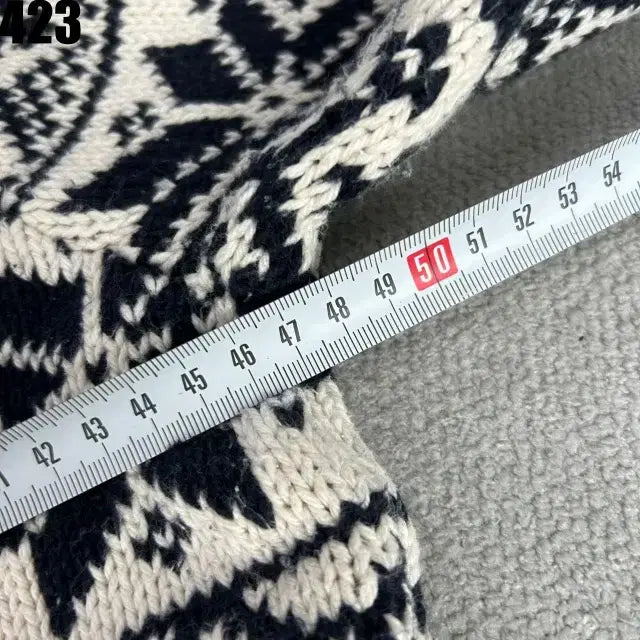 [BUNJANG] Polo Ralph Lauren Ivory Pattern Knit XL / 폴로 랄프로렌 아이보리 패턴 니트 XL