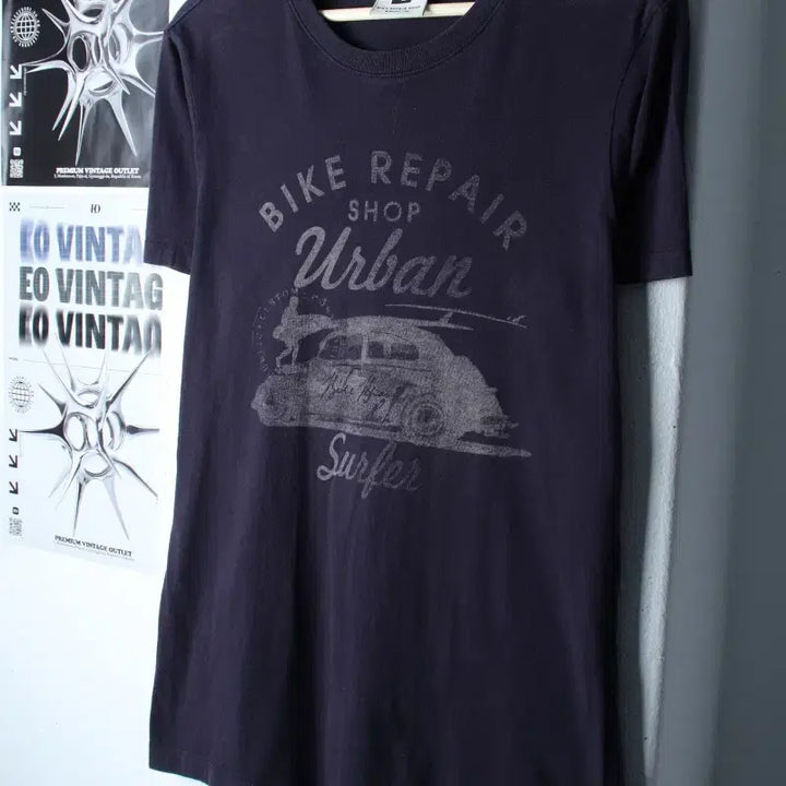 [BUNJANG] Beanpole Big Logo Navy T-shirt / W(XL) 빈폴 반팔 티셔츠 빅로고 네이비 에이징 올드스쿨-18604