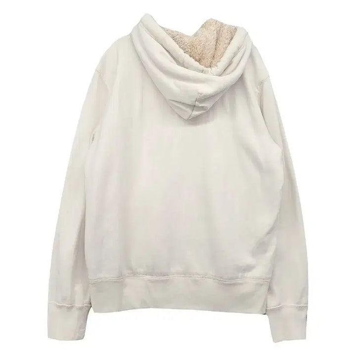 [BUNJANG] Who.A.U Y2K Vintage Hooded Zip-Up Jacket L / 후아유 프린팅 크림 Y2K 빈티지 후드 집업 L