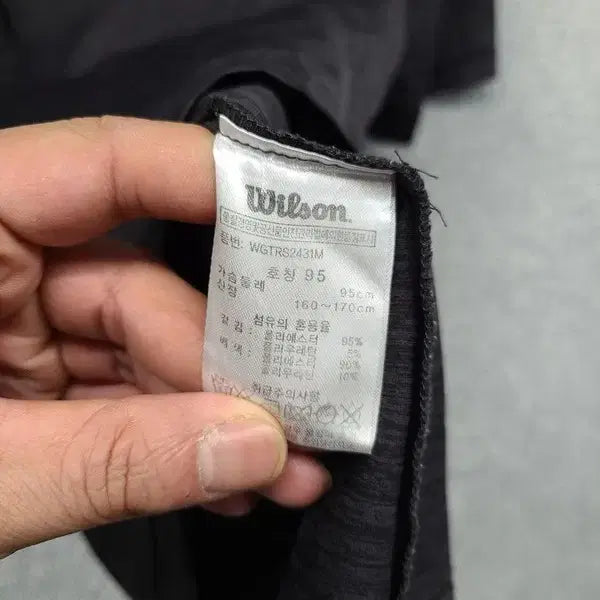 [BUNJANG] Wilson Black Training T-Shirt / 윌슨 블랙 트레이닝 반팔티 95