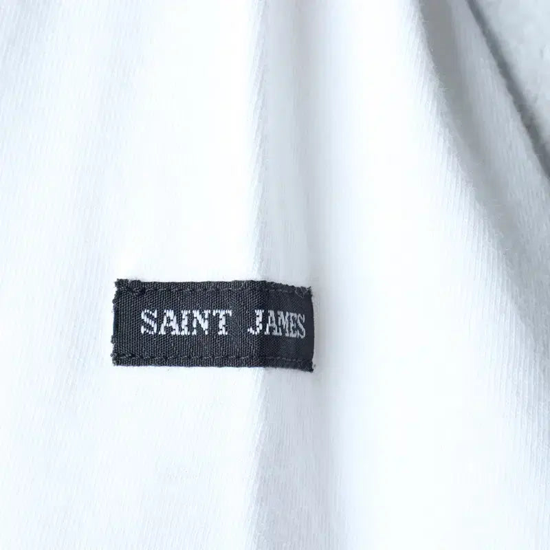 [BUNJANG] Saint James White T-Shirt / W(S-M) 세인트제임스 반팔 티셔츠 화이트 무지 한정판-18605