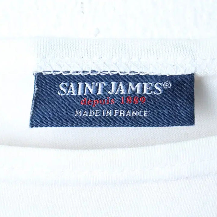[BUNJANG] Saint James White T-Shirt / W(S-M) 세인트제임스 반팔 티셔츠 화이트 무지 한정판-18605
