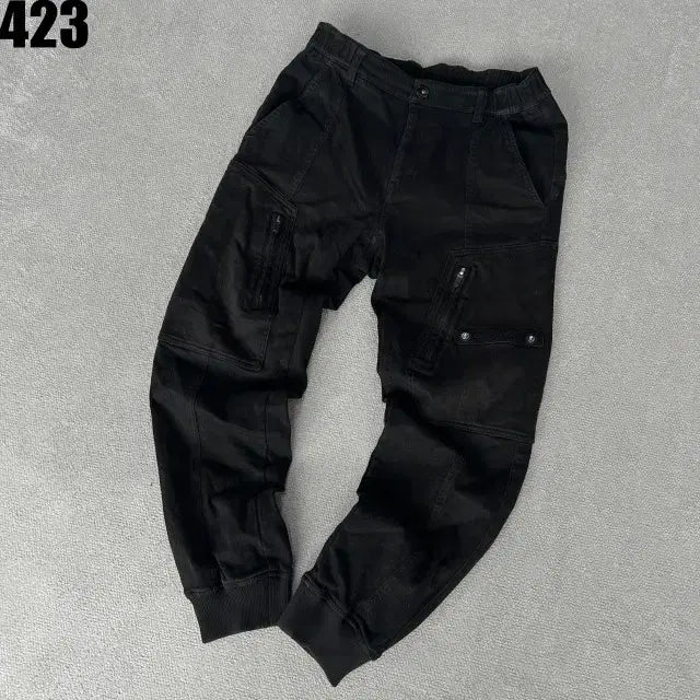 [SOLD OUT] 내셔널지오그래픽 블랙 카고 조거팬츠 m