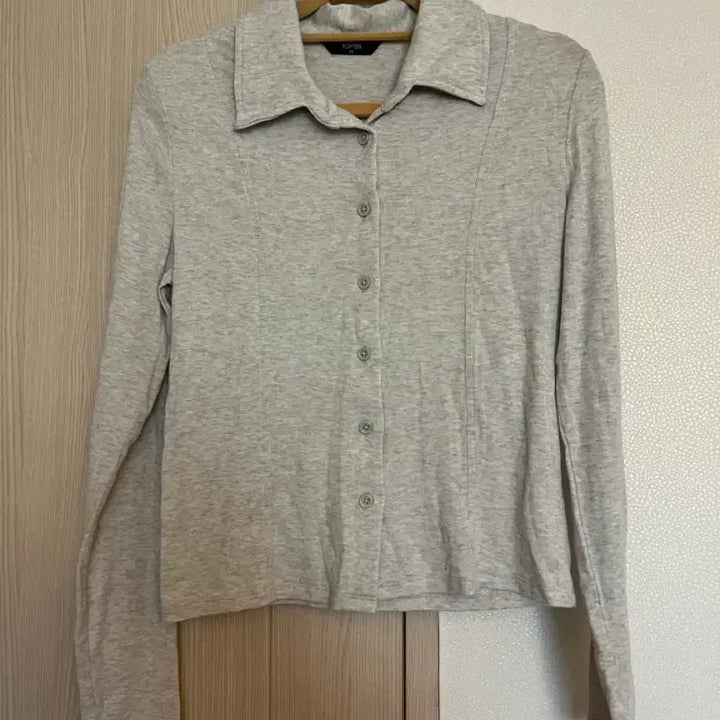 [BUNJANG] Topten Slim Fit Long Sleeve Shirt / 85) 여리여리핏 봄 여름 탑텐 모 카라 슬림핏 긴팔 티셔츠 셔츠