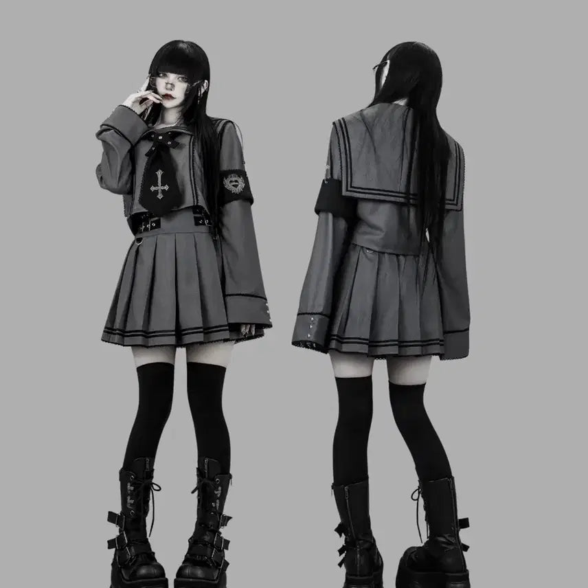 [BUNJANG] dimmoire Gray Academy Set Up / 딤모아르 dimmoire 그레이 학원 셋업