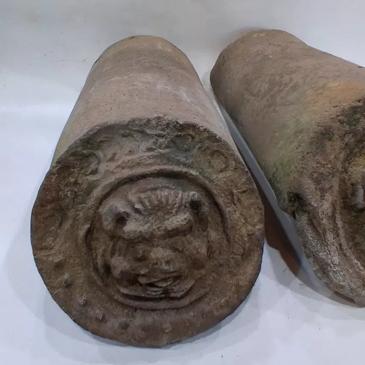[BUNJANG] Antique Korean Demon Face Roof Tile / 귀면와당
