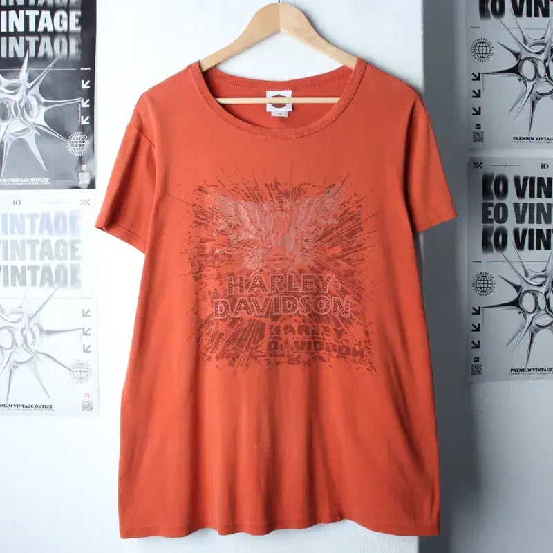 [BUNJANG] Harley Davidson USA Old School Short Sleeve T-shirt / W(3XL) 할리데이비슨 반팔 티셔츠 빅사이즈 USA 올드스쿨-18607