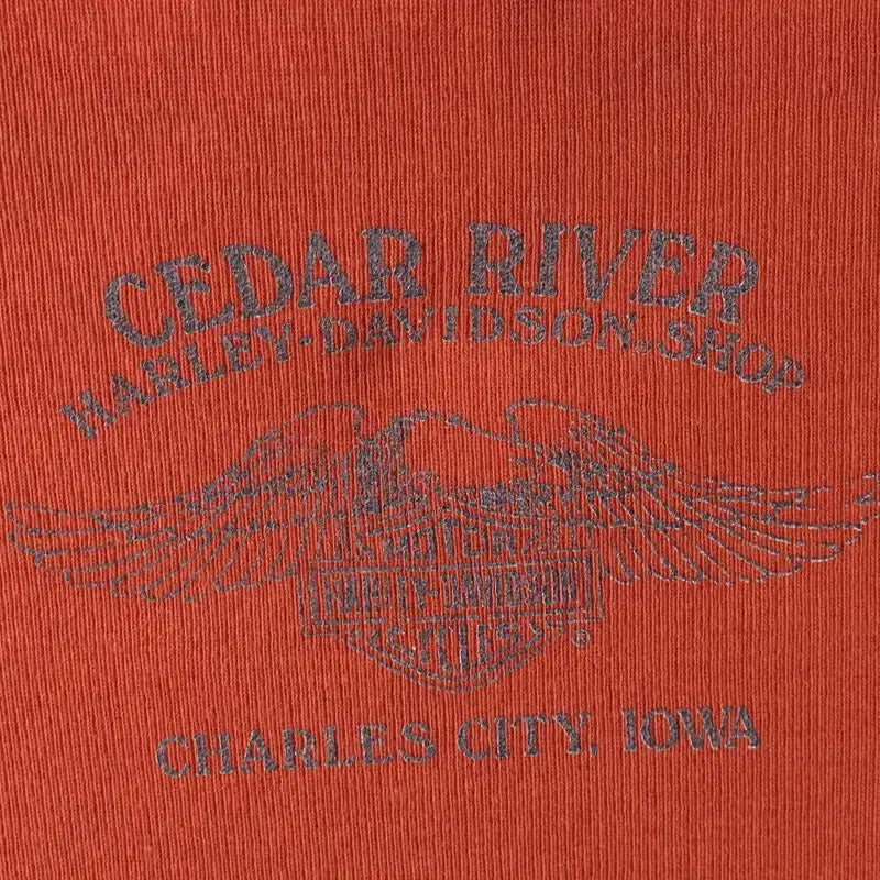 [BUNJANG] Harley Davidson USA Old School Short Sleeve T-shirt / W(3XL) 할리데이비슨 반팔 티셔츠 빅사이즈 USA 올드스쿨-18607