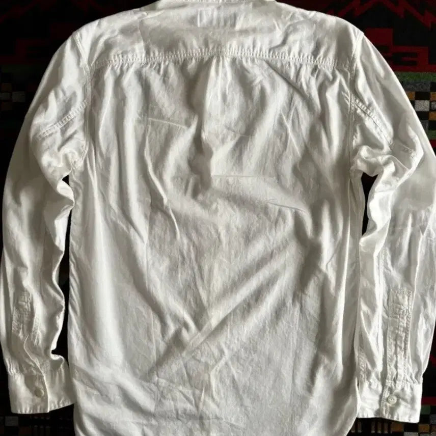 [BUNJANG] RRL Railman Workshirt - White (Size S) / 더블알엘 RRL 화이트 레일맨 워크셔츠 S