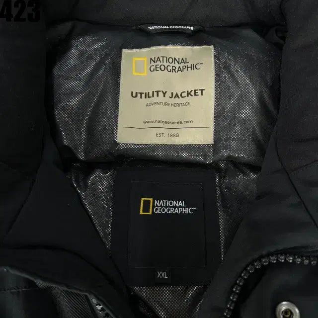 [BUNJANG] National Geographic Black Utility Jacket 2XL / 내셔널지오그래픽 블랙 유틸리티 자켓 2XL